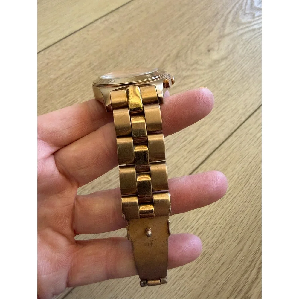 Marc by Marc Jacobs Rose‎ Gold Rock Chronograph Watch Crystal MBM3156 Stainless